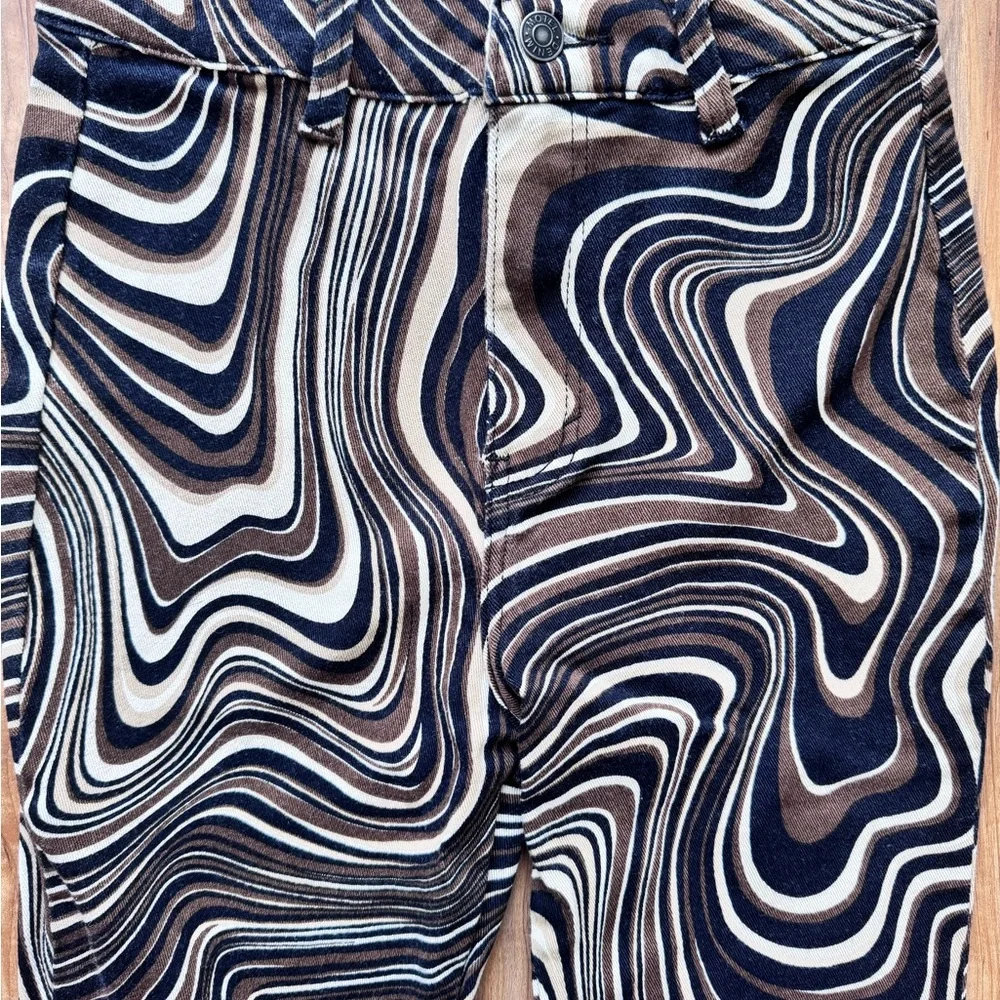 Motel Rocks • Brown and Cream Swirl Pants - Picture 2 of 5